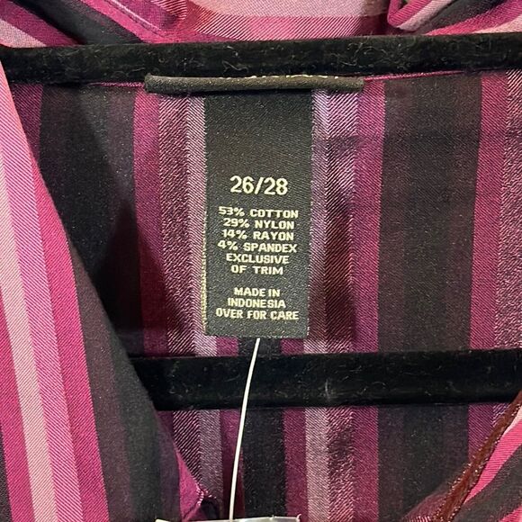 Lane Bryant Shirt Top 24/26 Classic Button Down NWT - Picture 13 of 16